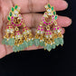 Jadau Kundan Peacock Jhumki Earrings | Indian Traditional Jewelry