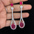 CZ Classic 2Tone Earrings | Indian Earrings