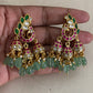 Jadau Kundan Peacock Jhumki Earrings | Indian Traditional Jewelry