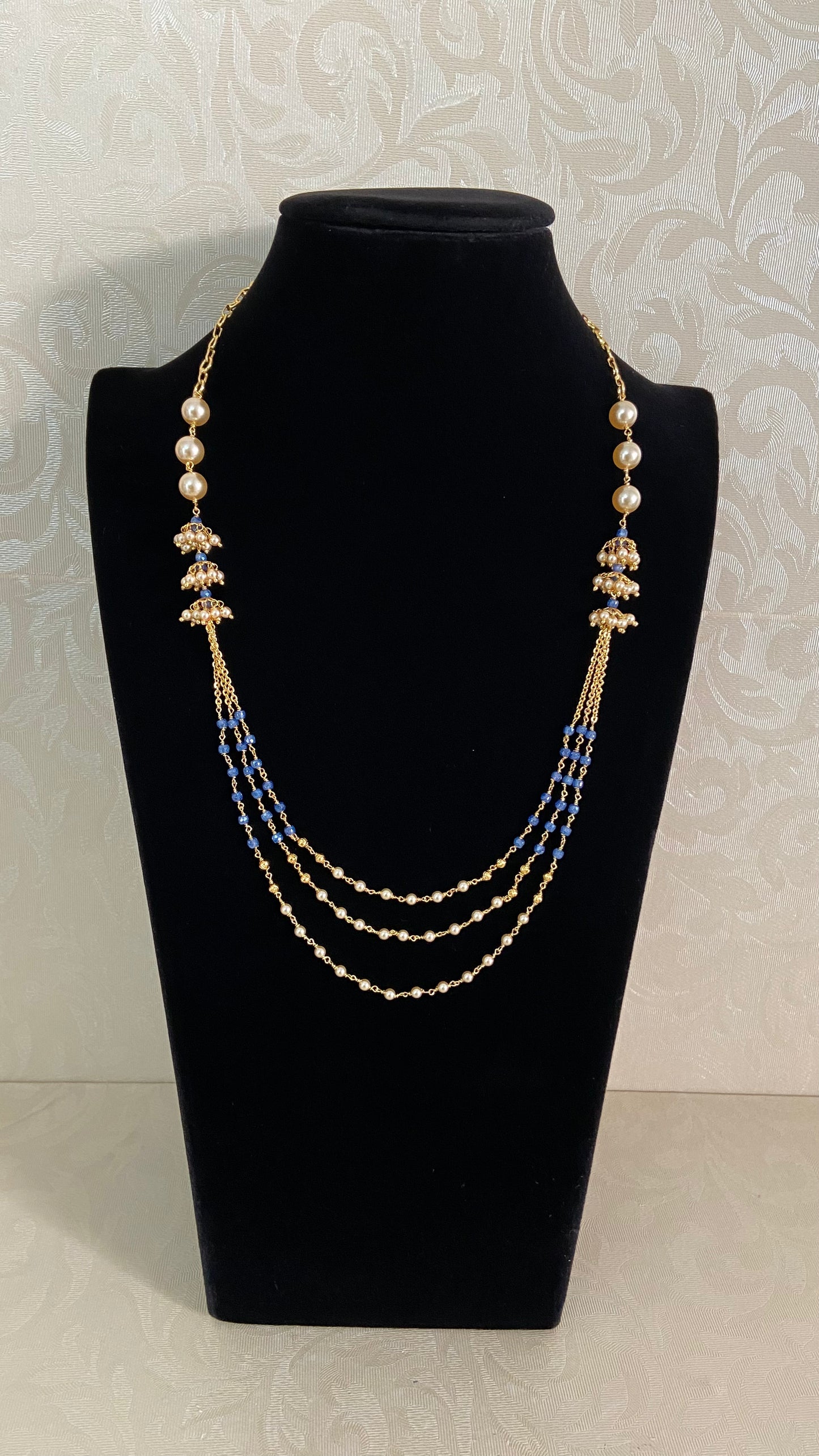 Pearl Purple Beads Necklace | Indian Beads Necklace In USA