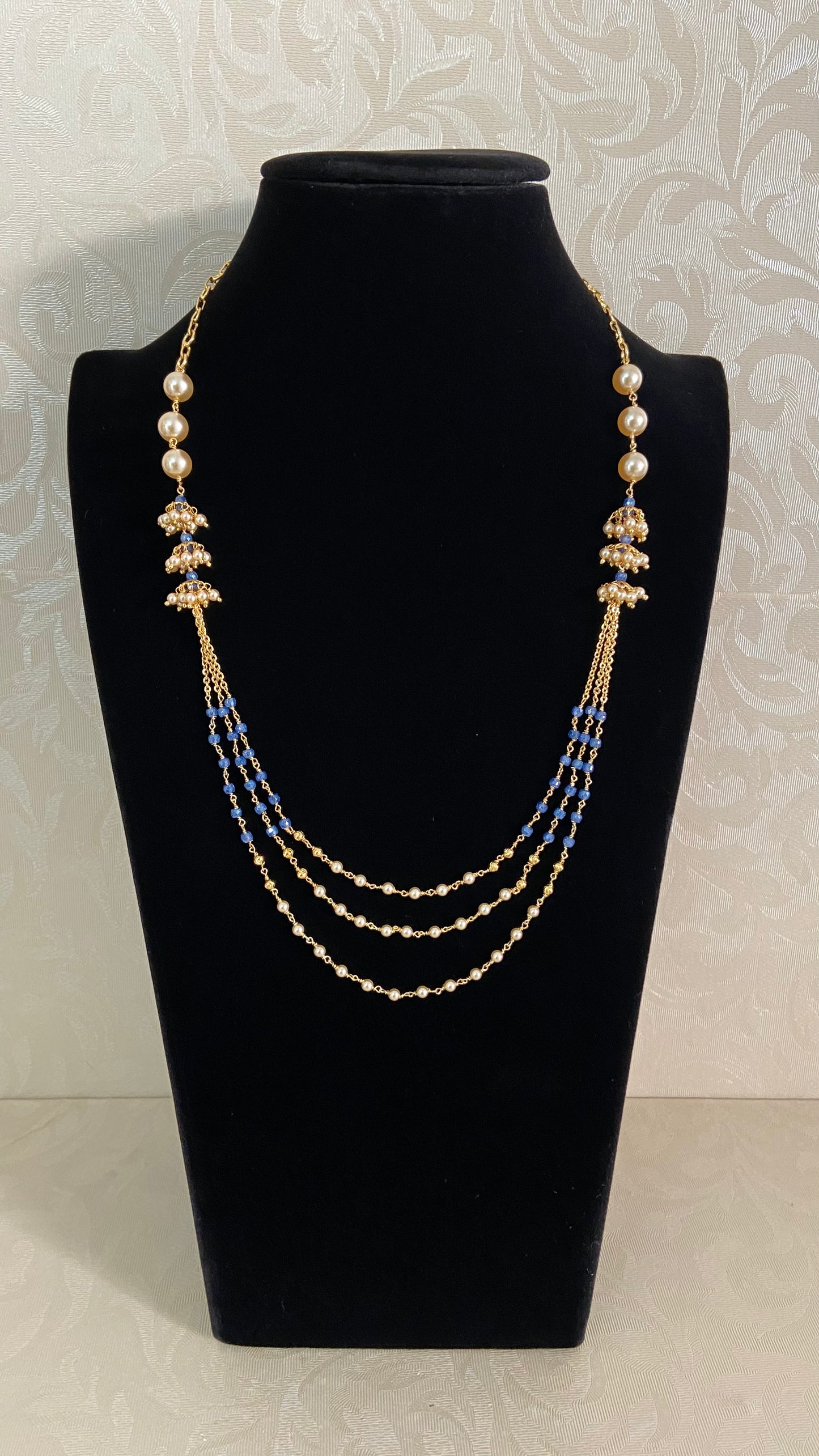 Pearl Purple Beads Necklace | Indian Beads Necklace In USA
