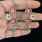 Jadau Kundan Earrings | Floral Antique Jadau Earrings