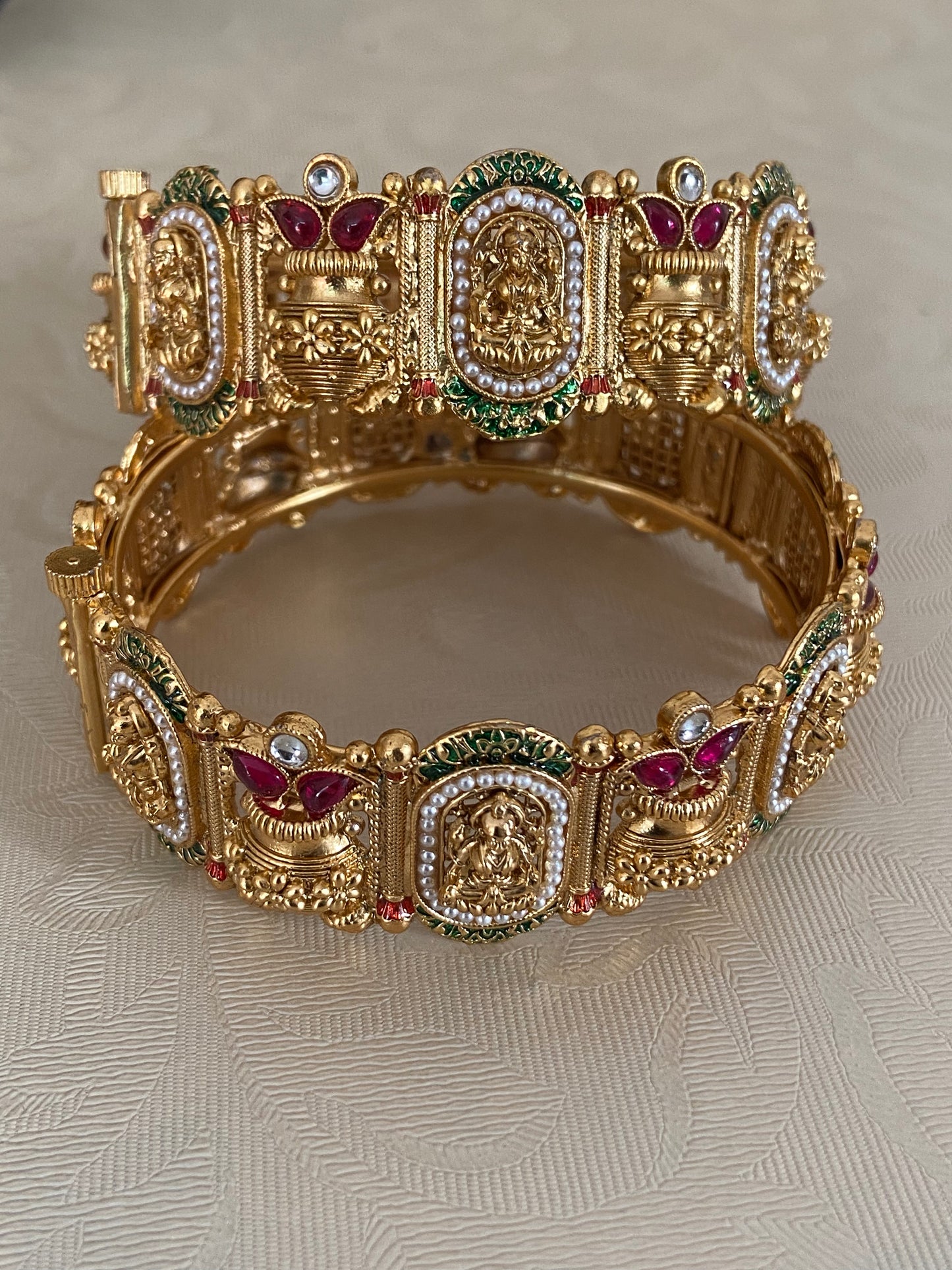 Antique Traditional Temple Bangles | Openable Indian Bangles
