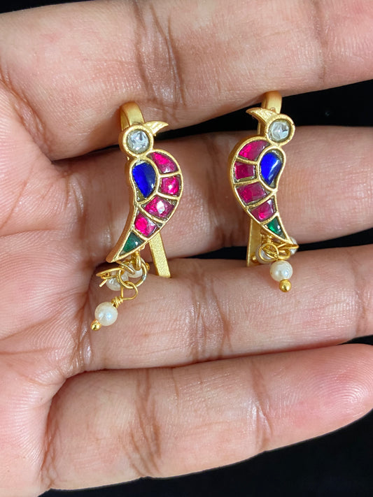 Peacock Jadau Kundan Bugadi | Inian Traditional Jewelry