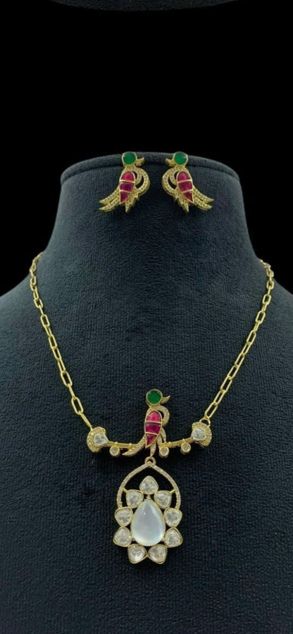 Polki kundan Bird Necklace | Exclusive Necklace