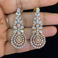 Classic CZ 2tone Earrings | Inian Jewelry In USA