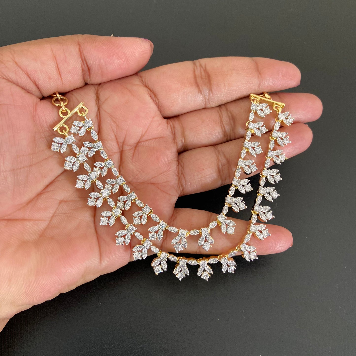 AD Champaswaralu | Indian Ear Chains | Hair accessories
