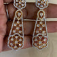 Classic CZ 2 Tone Earrings | Indian Earrings