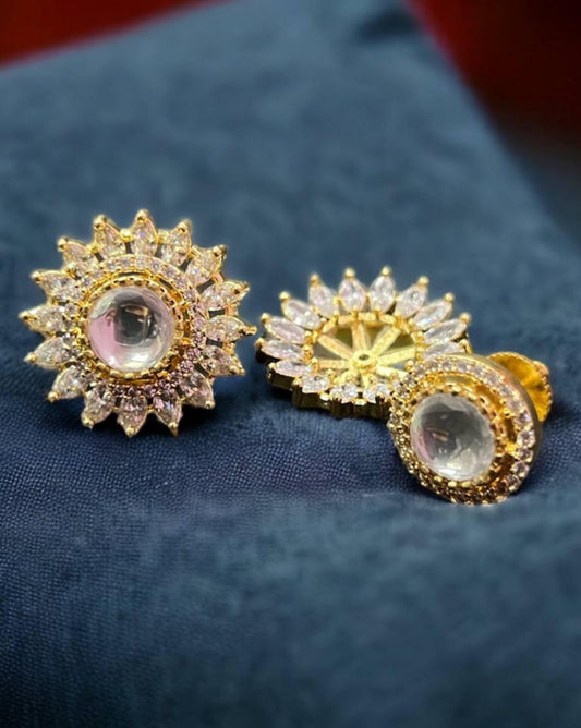 Moissanite Studs | Multipurpose Earrings | Indian Jewelry