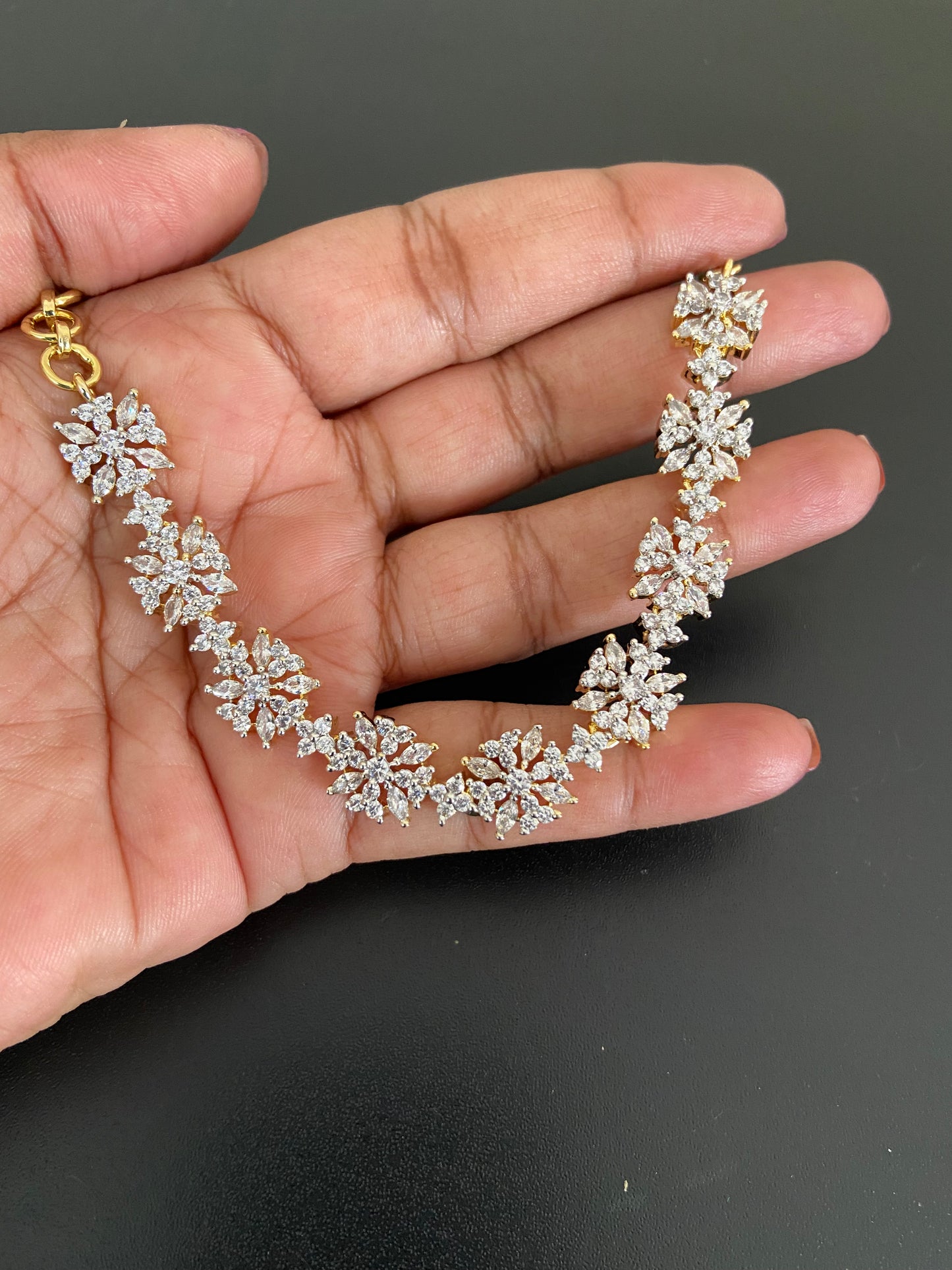 AD Flower Champaswaralu | Indian Ear Chains | Hair accessories