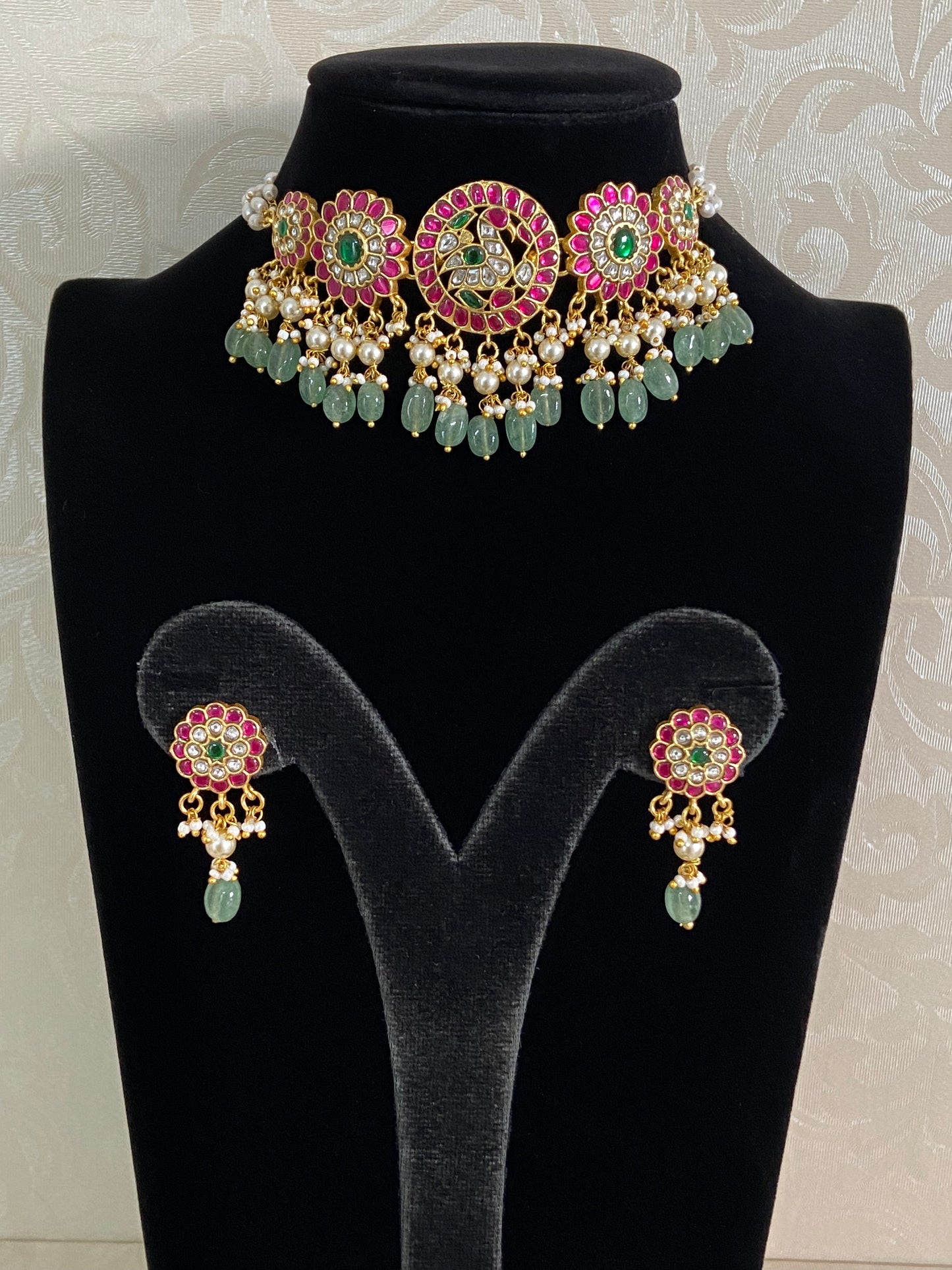 Jadau Kundan Choker Set | Traditional Jewelry In USA | Gift Ideas