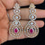 CZ  2Tone Earrings | Classic Earrings