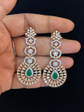 CZ  2Tone Earrings | Classic Earrings