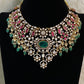 Moissanite & Jadau Fusion Bridal Choker With Earrings | Indian Jewelry