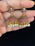 Antique Kemp Jumki Earrings | Indian Traditional Jewelry