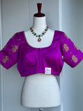 Pure Silk Embroidery Blouse