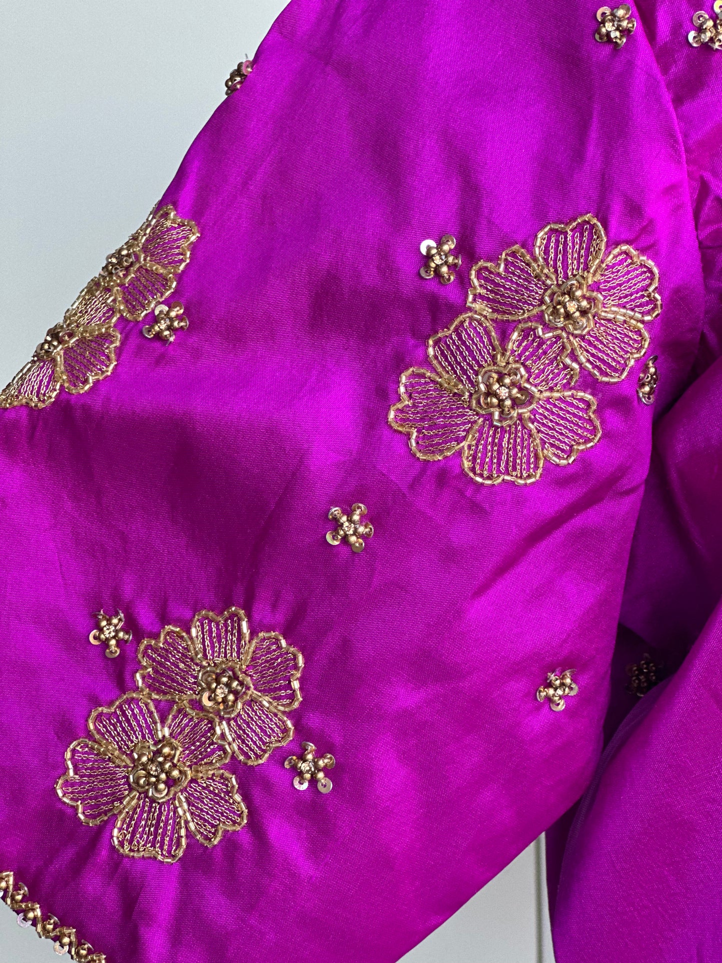 Pure Silk Embroidery Blouse