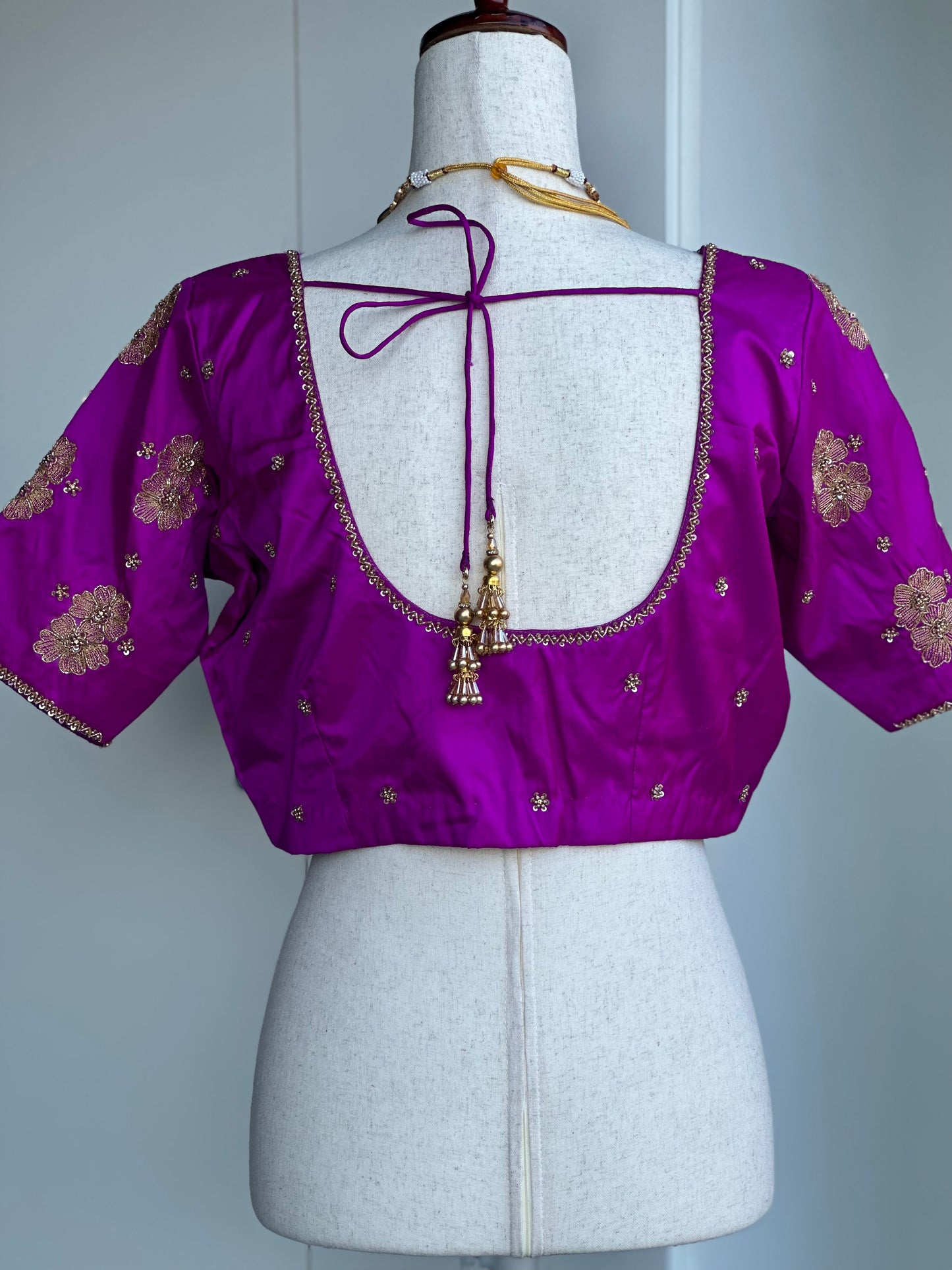 Pure Silk Embroidery Blouse