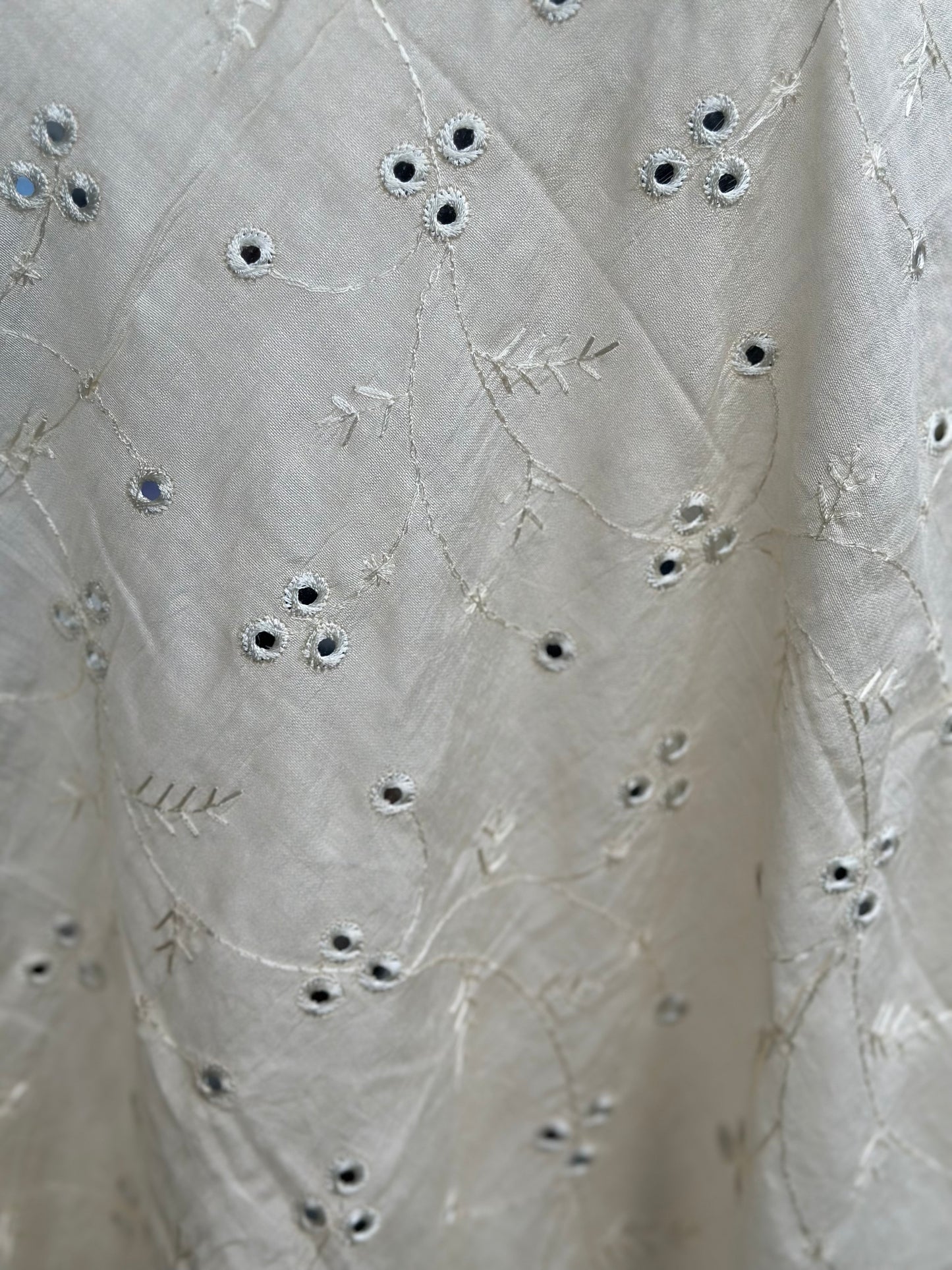 Chanderi Cotton Embroidered Dupatta | Mirror Work Dupatta | Party Wear Dupatta