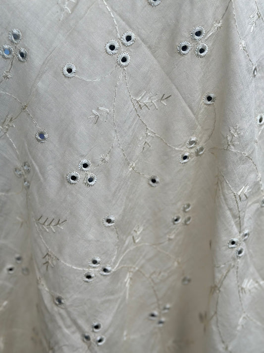 Chanderi Cotton Embroidered Dupatta | Mirror Work Dupatta | Party Wear Dupatta