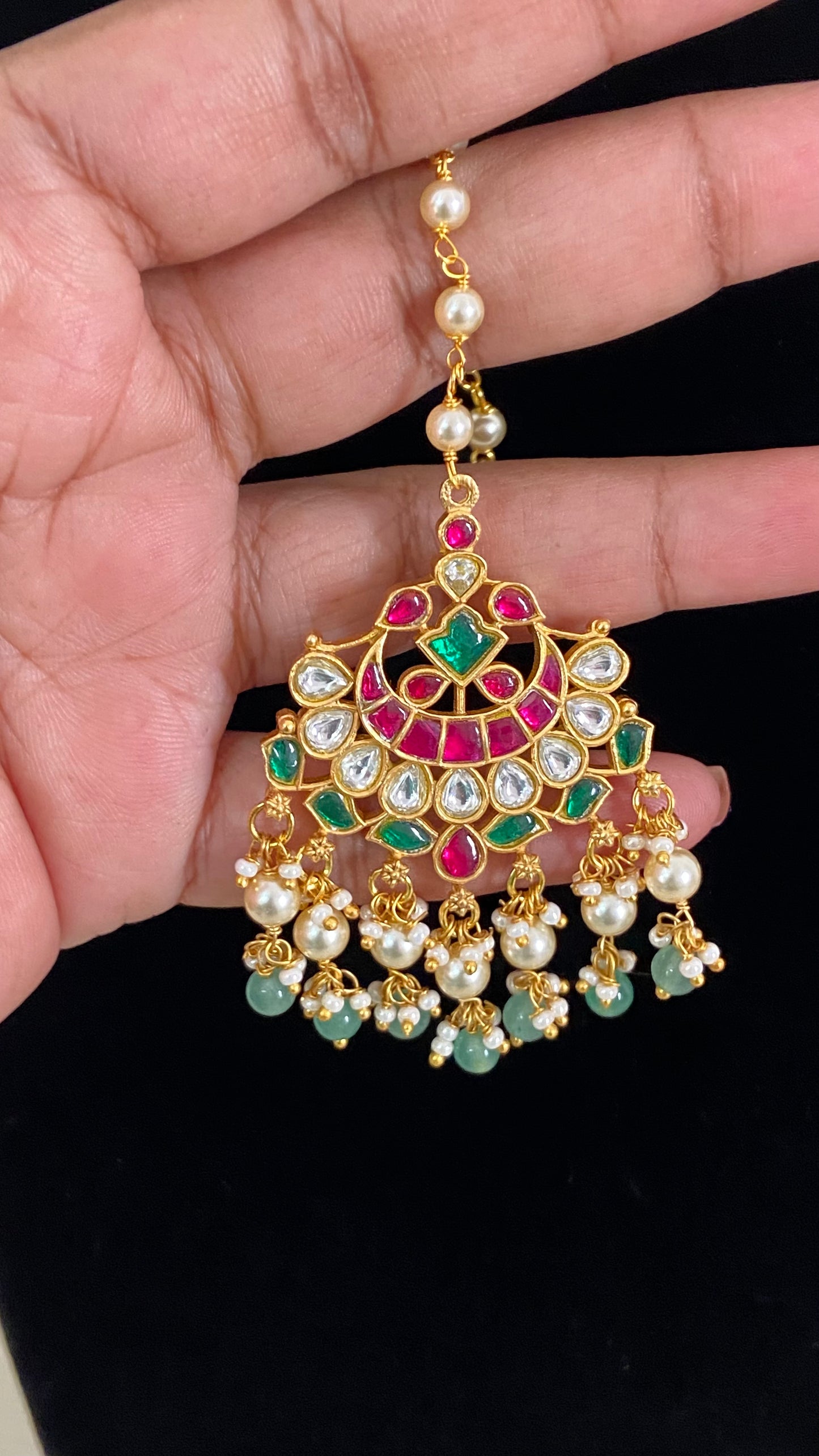 Jadau Kundan Maang Tikka | Traditional Maang Tikka | Gift Idea