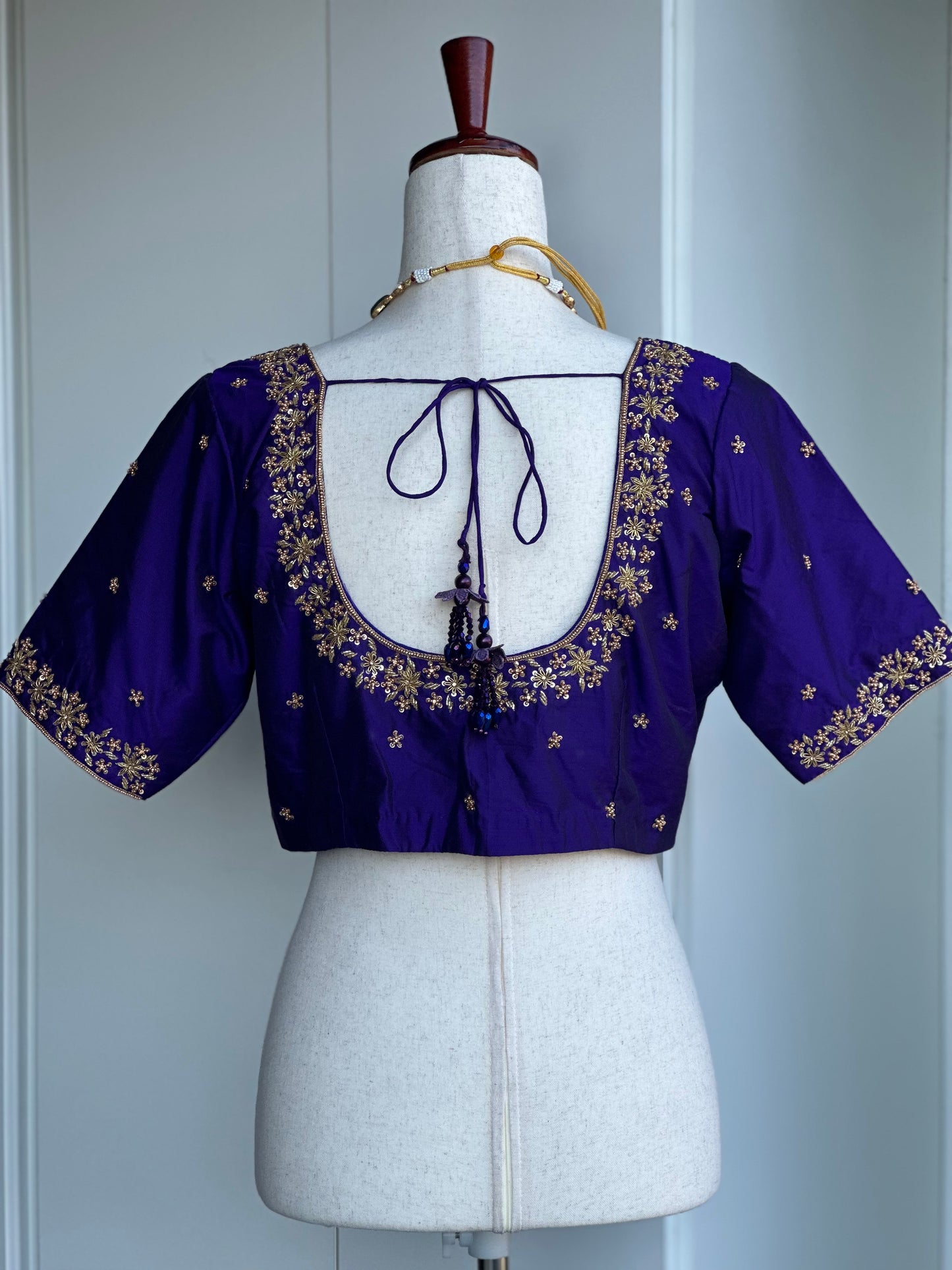 Pure Silk Embroidery Blouse