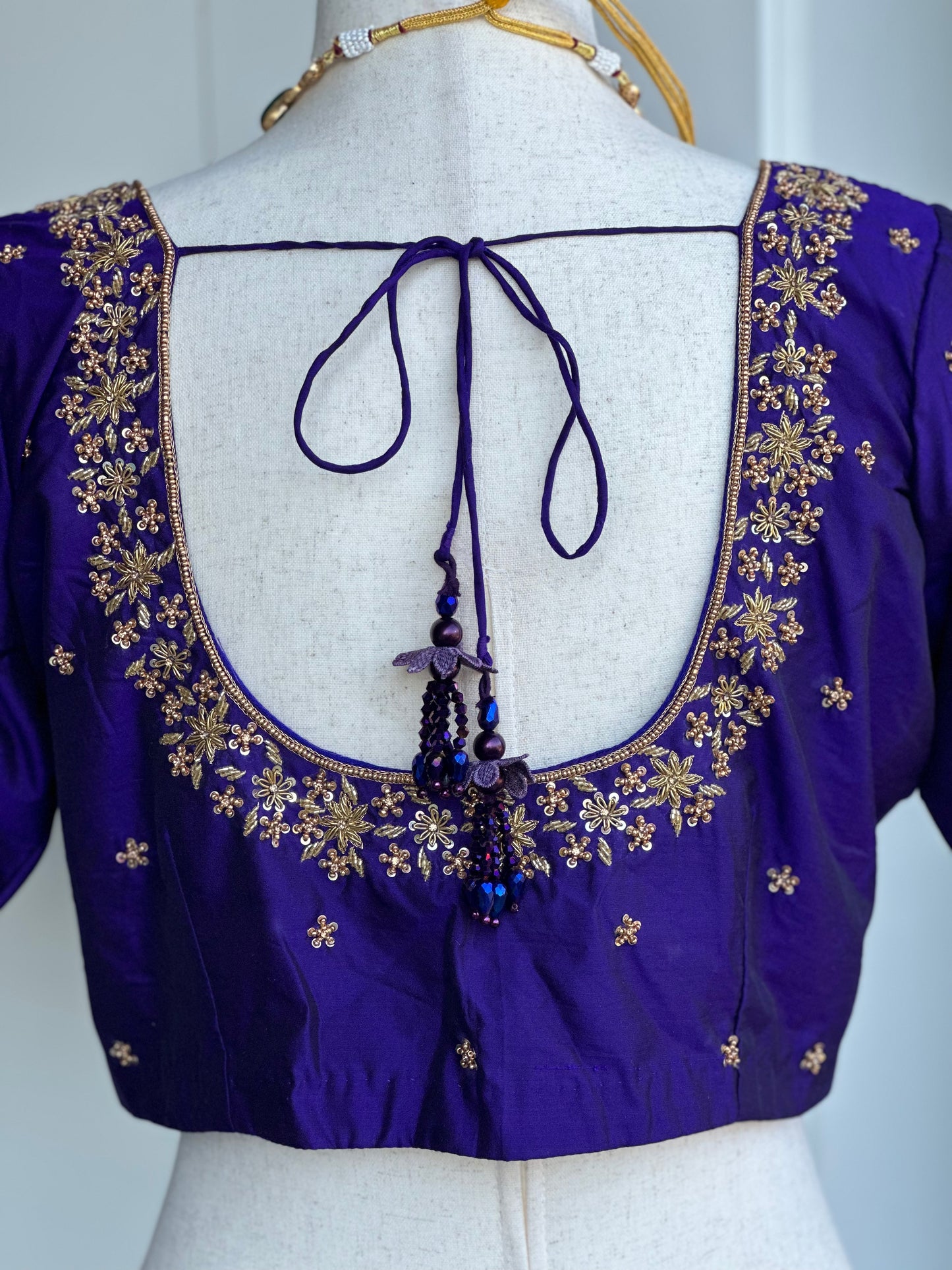 Pure Silk Embroidery Blouse