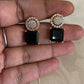 AD Black Studs  | Indian Earrings
