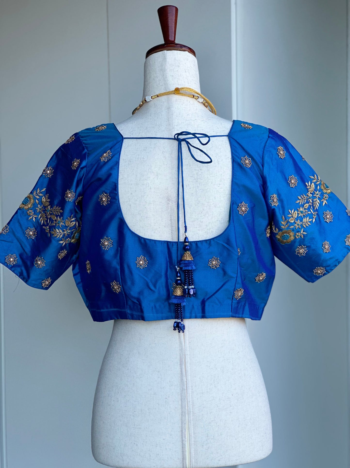 Pure Silk  Embroidery  Blouse