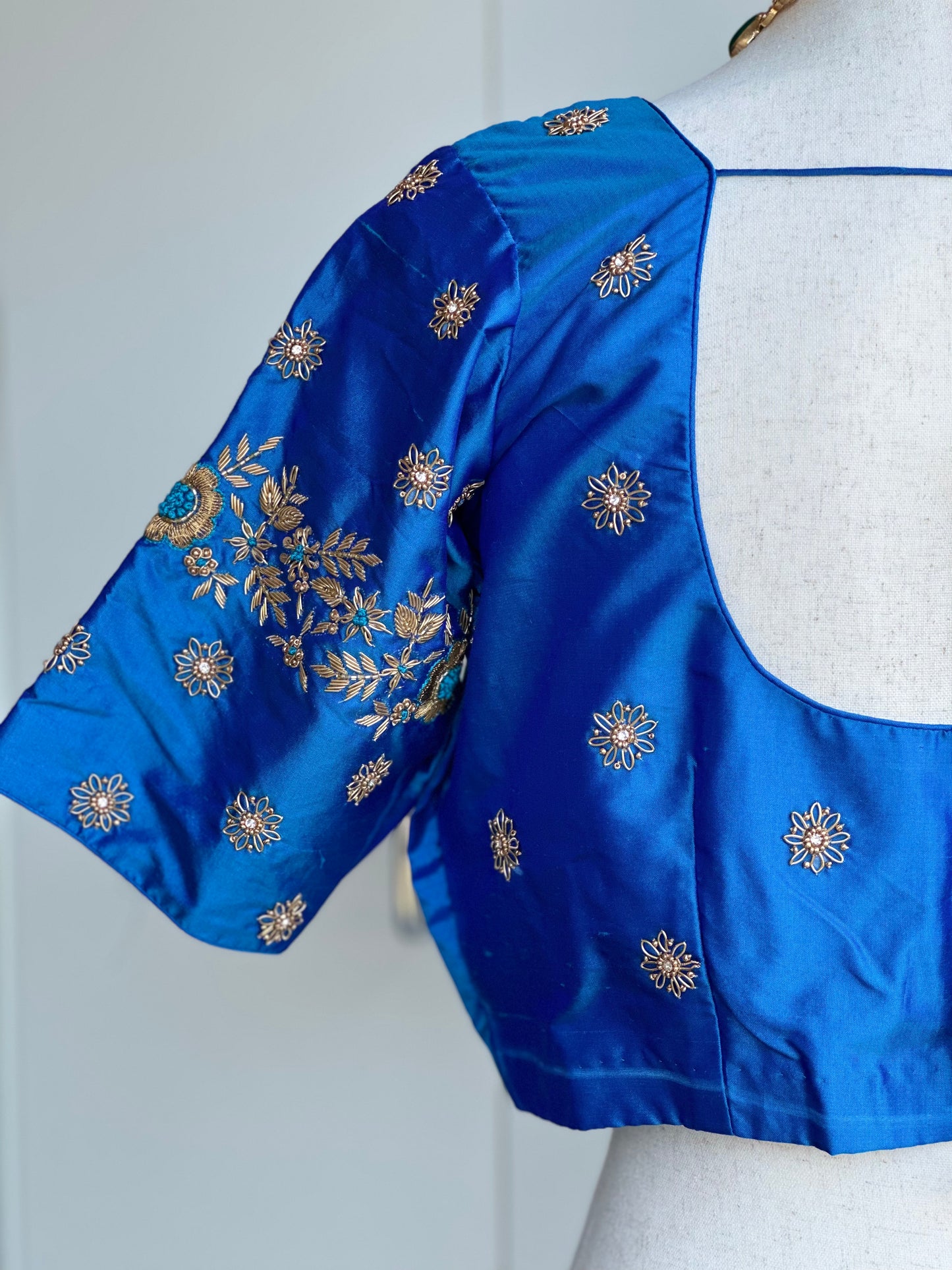 Pure Silk  Embroidery  Blouse