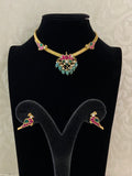Jadau Kundan Pendant Choker Necklace | Traditional Nanu Patti Necklace
