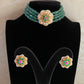 Kundan Pendant Beads Choker Set | Indian Necklace In USA