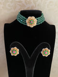 Kundan Pendant Beads Choker Set | Indian Necklace In USA