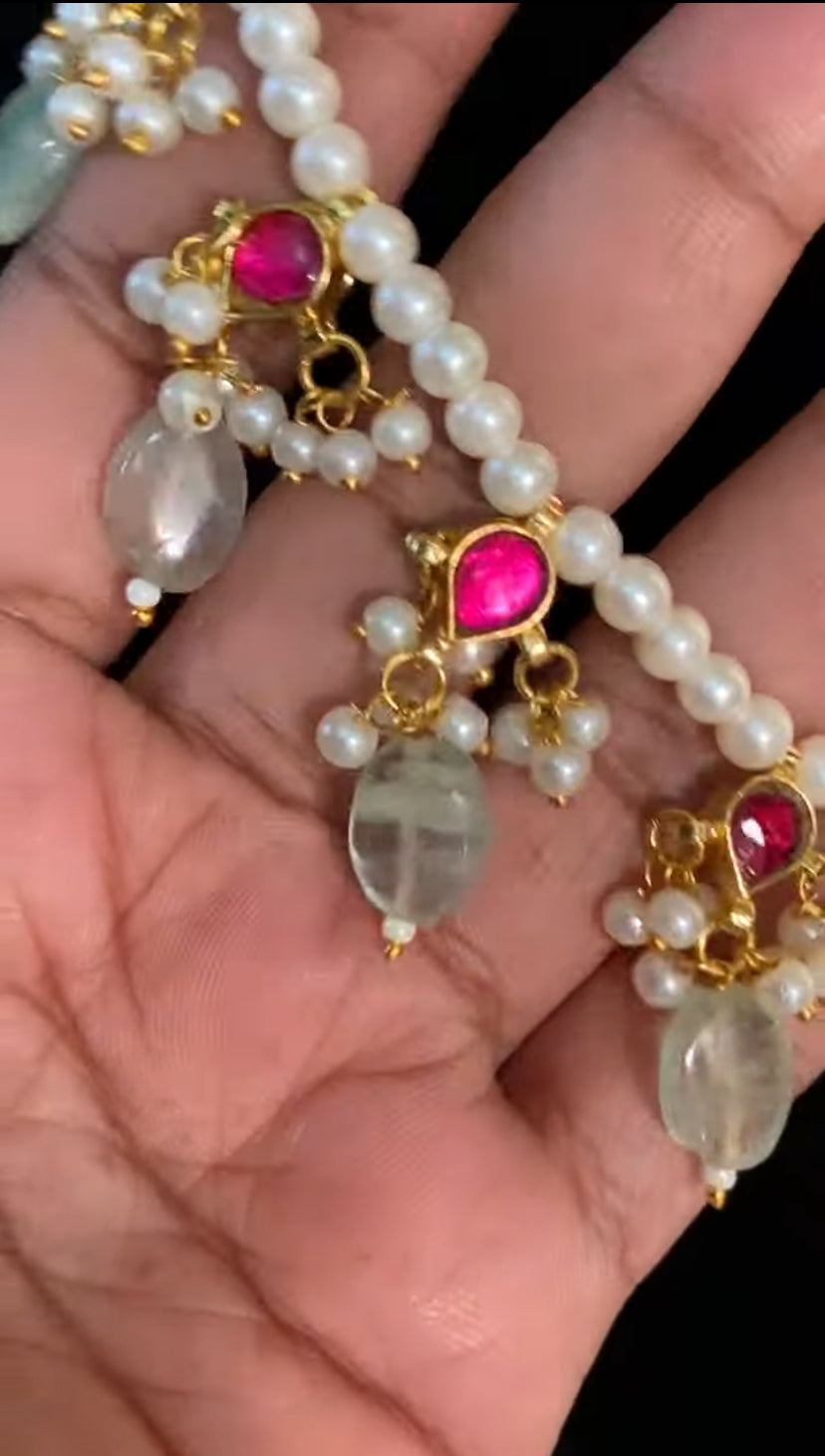 Jadau Kundan Pearl Necklace | Trendy Simple Jadau& Pearl  Mala Necklace