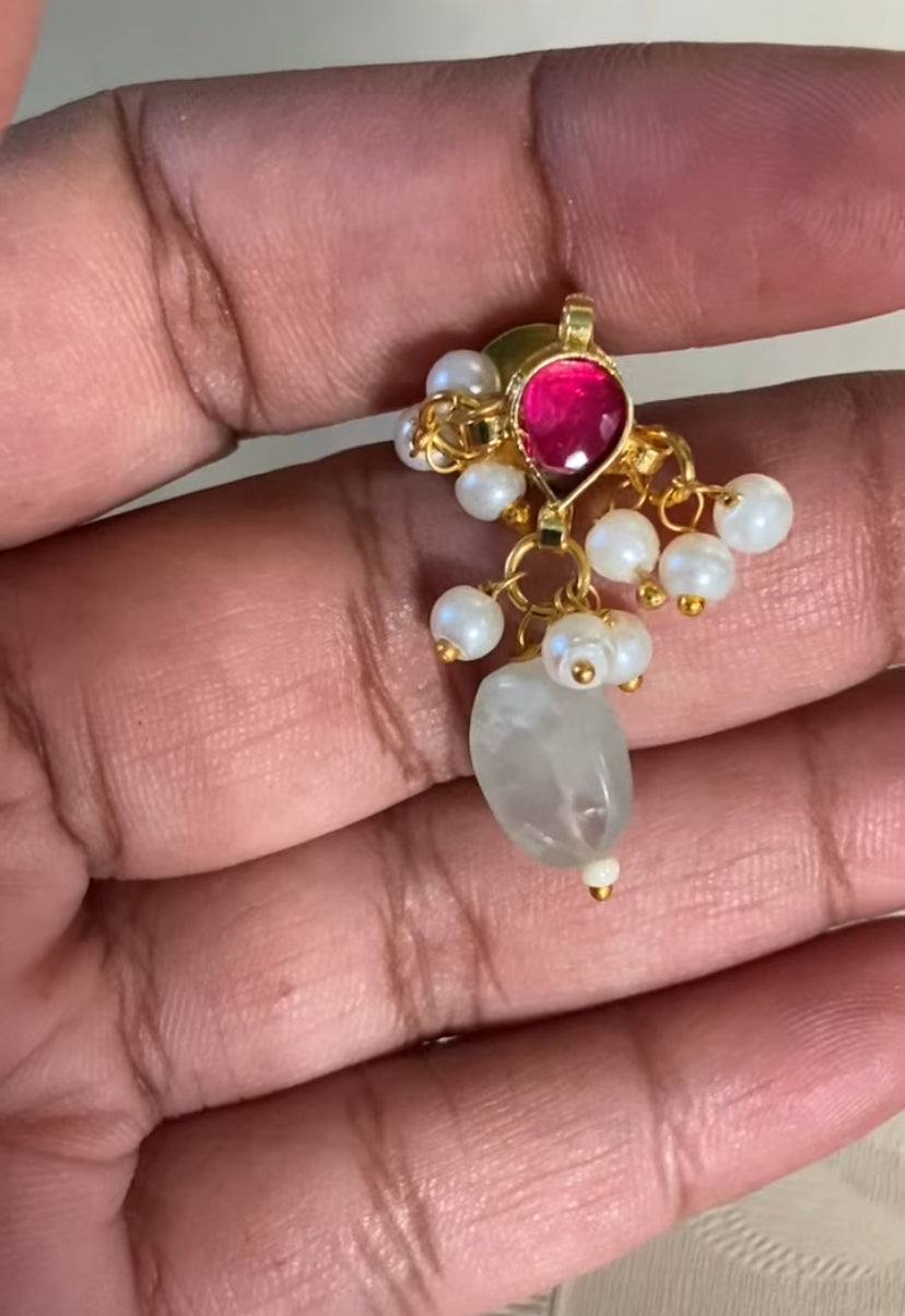 Jadau Kundan Pearl Necklace | Trendy Simple Jadau& Pearl  Mala Necklace