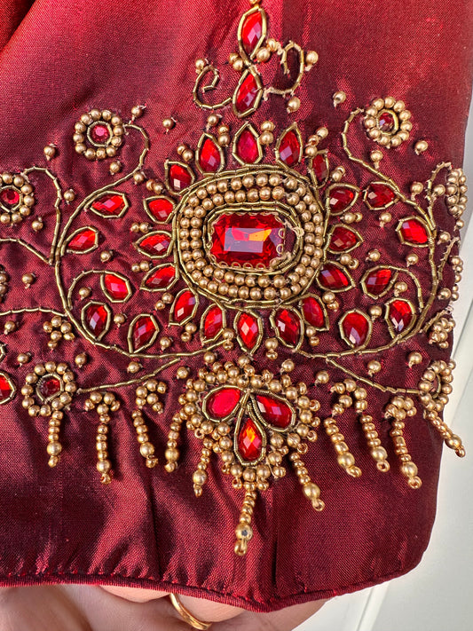 Pure Silk Embroidery Blouse