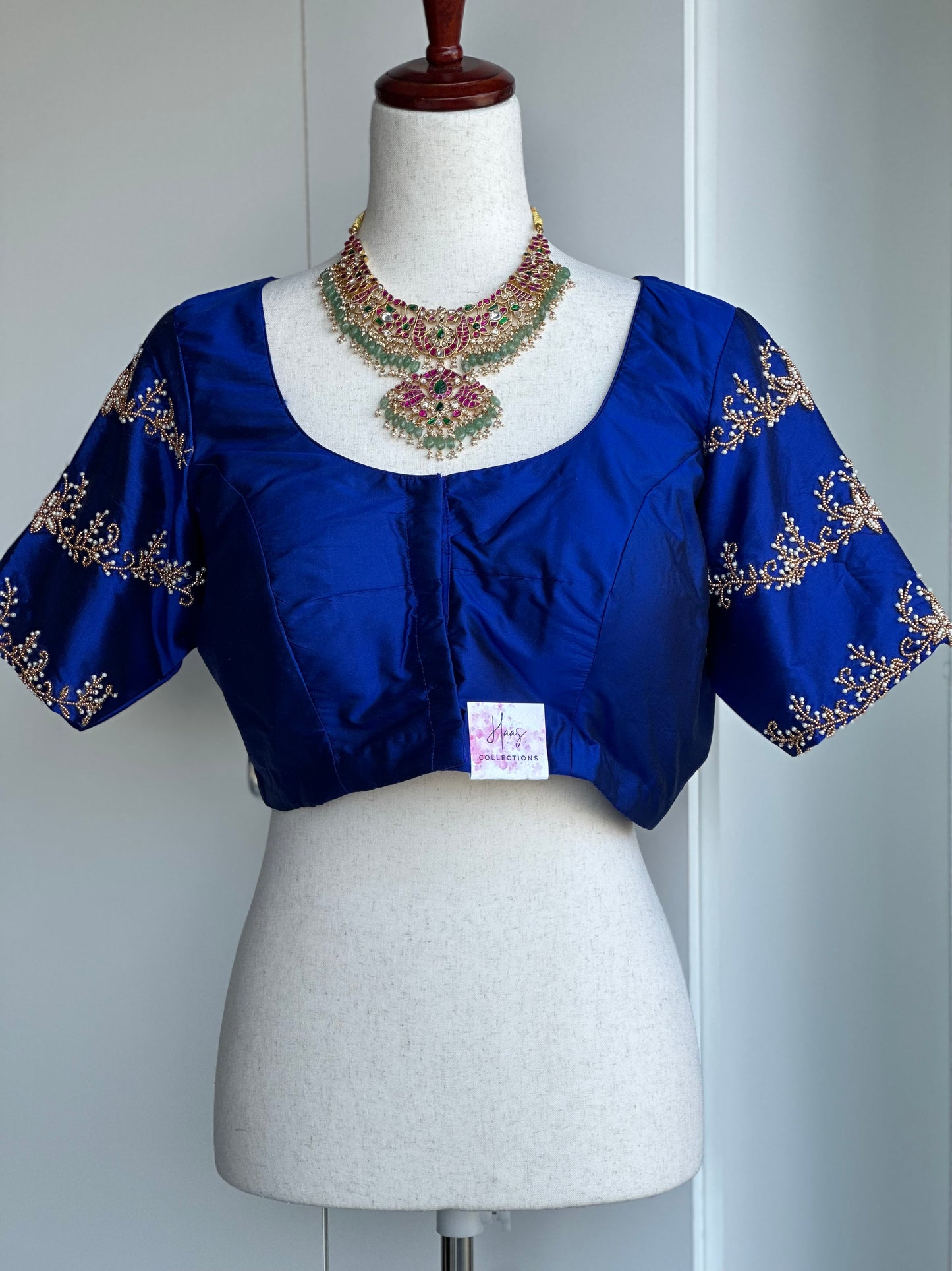 Embroidery Blouse| Blue embroidery blouse | Saree blouses in USA