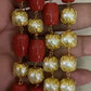 Coral & Pearl Mala Necklace