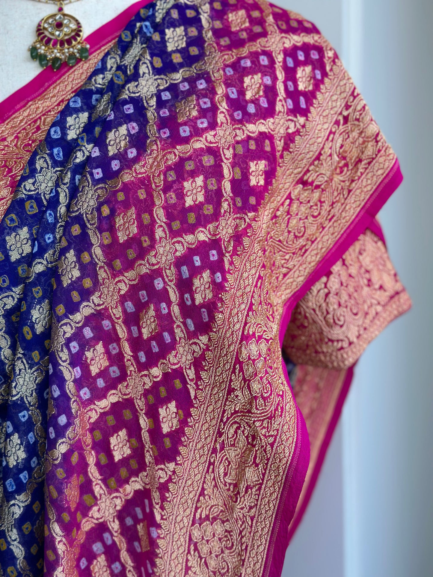 Bandini Banaras Georgette Saree | Party Wear Saree | Gift Saree