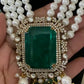 Doublet Kundan Pendant Pearl Mala |Victorian Pendant Pearl Necklace