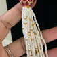 Kundan Beads Pearl Necklace | Moti Mala Necklace