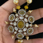 AD Victorian Pendant Pearl Nacklace With Earrings | Indian Traditional Jewelry