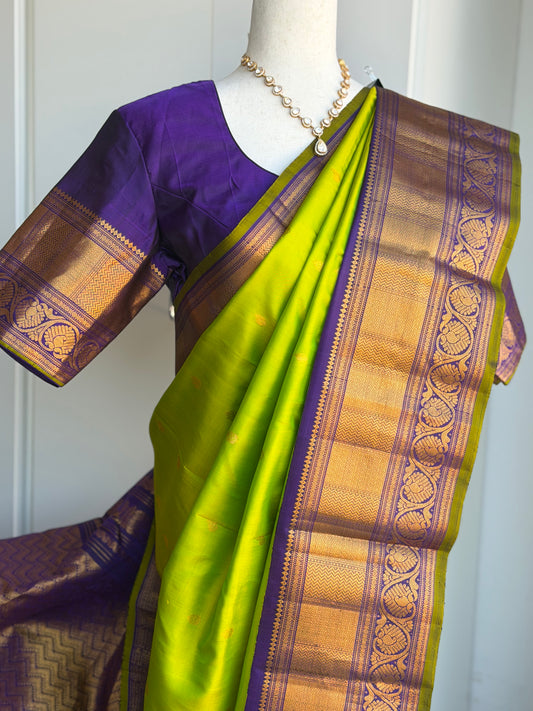 Pure Handloom Gadwal Pattu Saree | Indian Traditional Saree | Handloom Saree