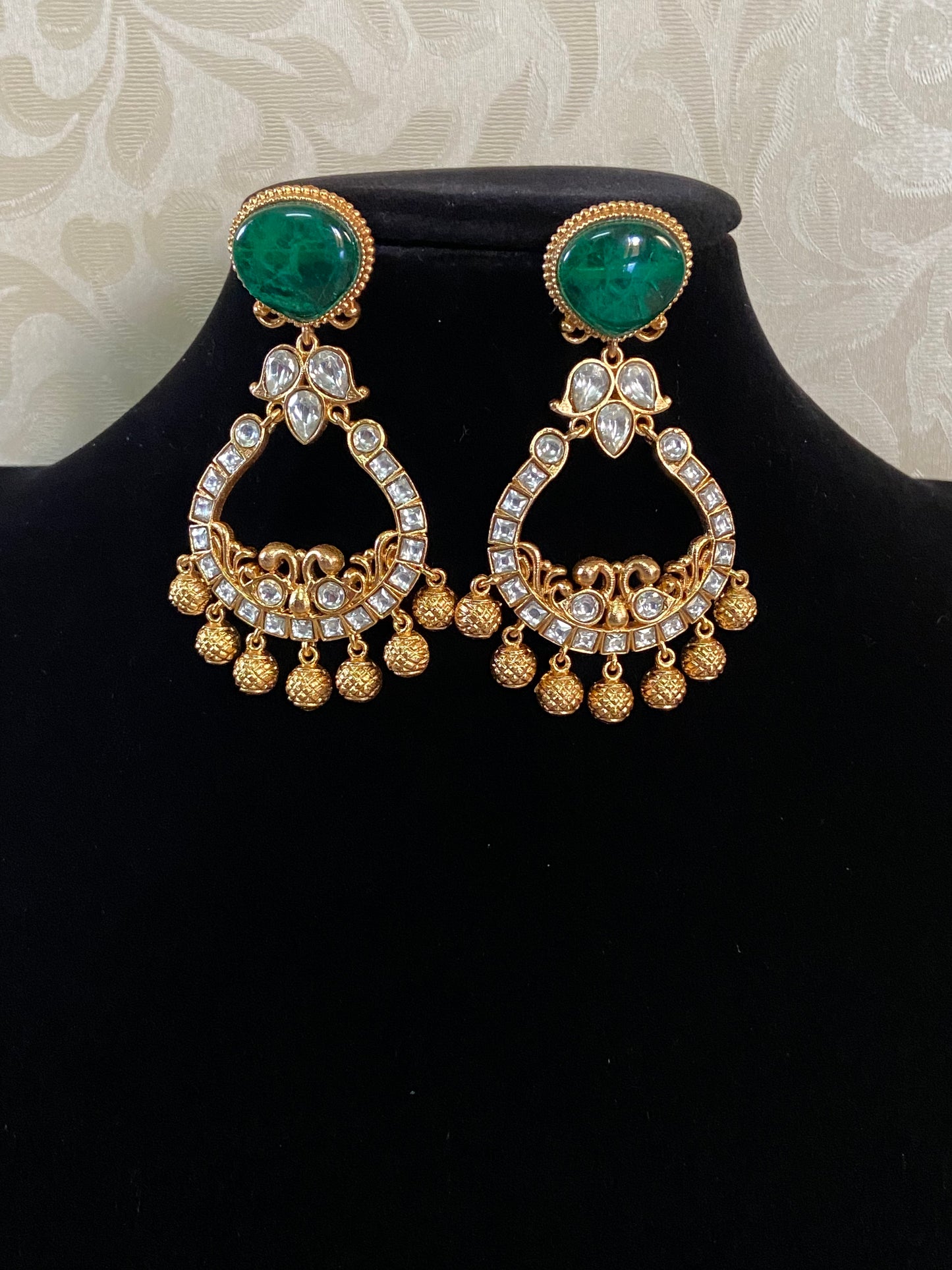 Polki Kundan Earrings | Indian Jewelry