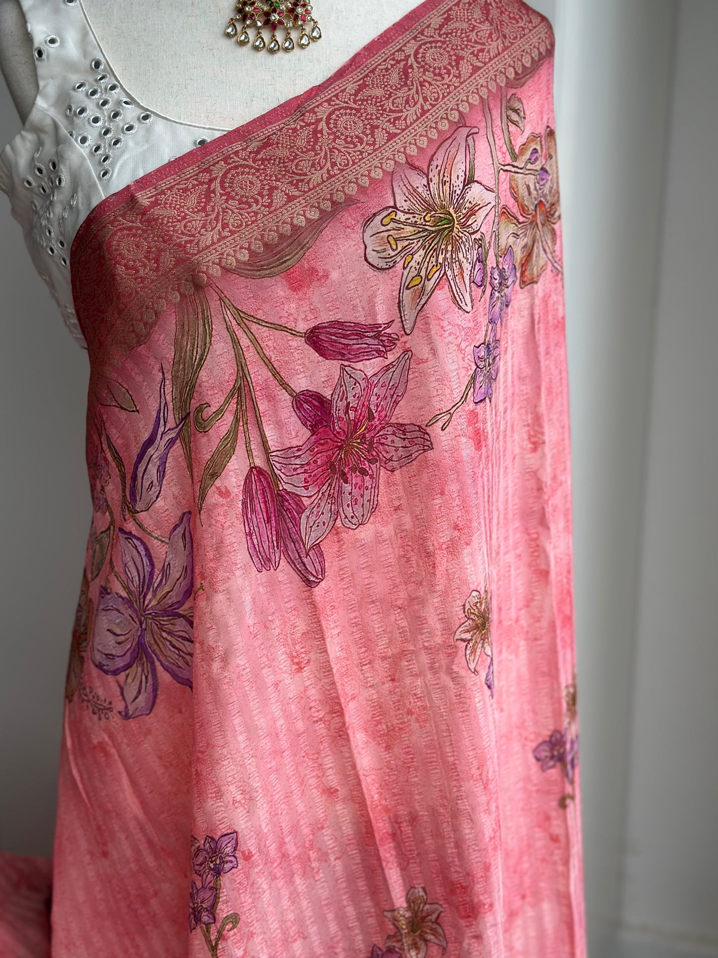 Crush Georgette Saree | Indian Saree