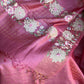 Floral Embroidery Premium Tussar Silk Saree | Partywear Saree | Sarees in USA