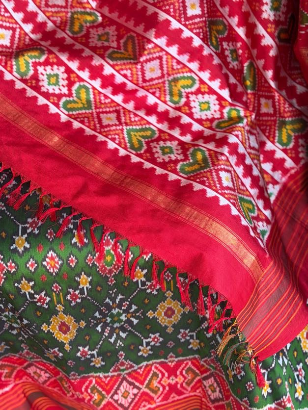 Handloom Ikkat patola Saree | Traditional Indian Saree | light weight silk sarees