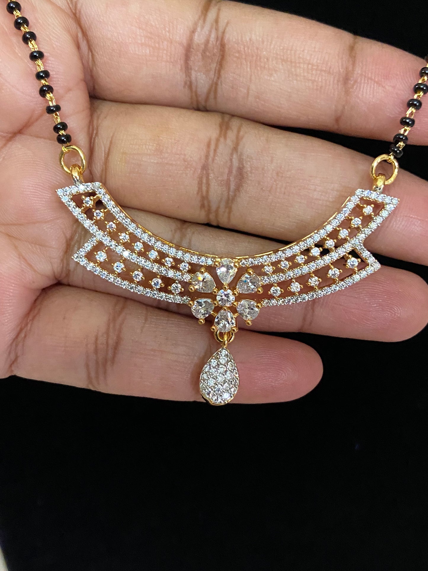 Mangalsutra | AD Pendant Mangalasutra