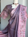 Tussar kantha Work Saree |  Party wear saree | Hand Embroidery Sarees in USA