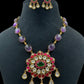 Natural stones Fusion Necklace | Indian Jewelry | Statement necklace